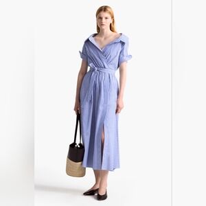 Altuzarra Blue Striped Women's Dress Great Condition, No Sash